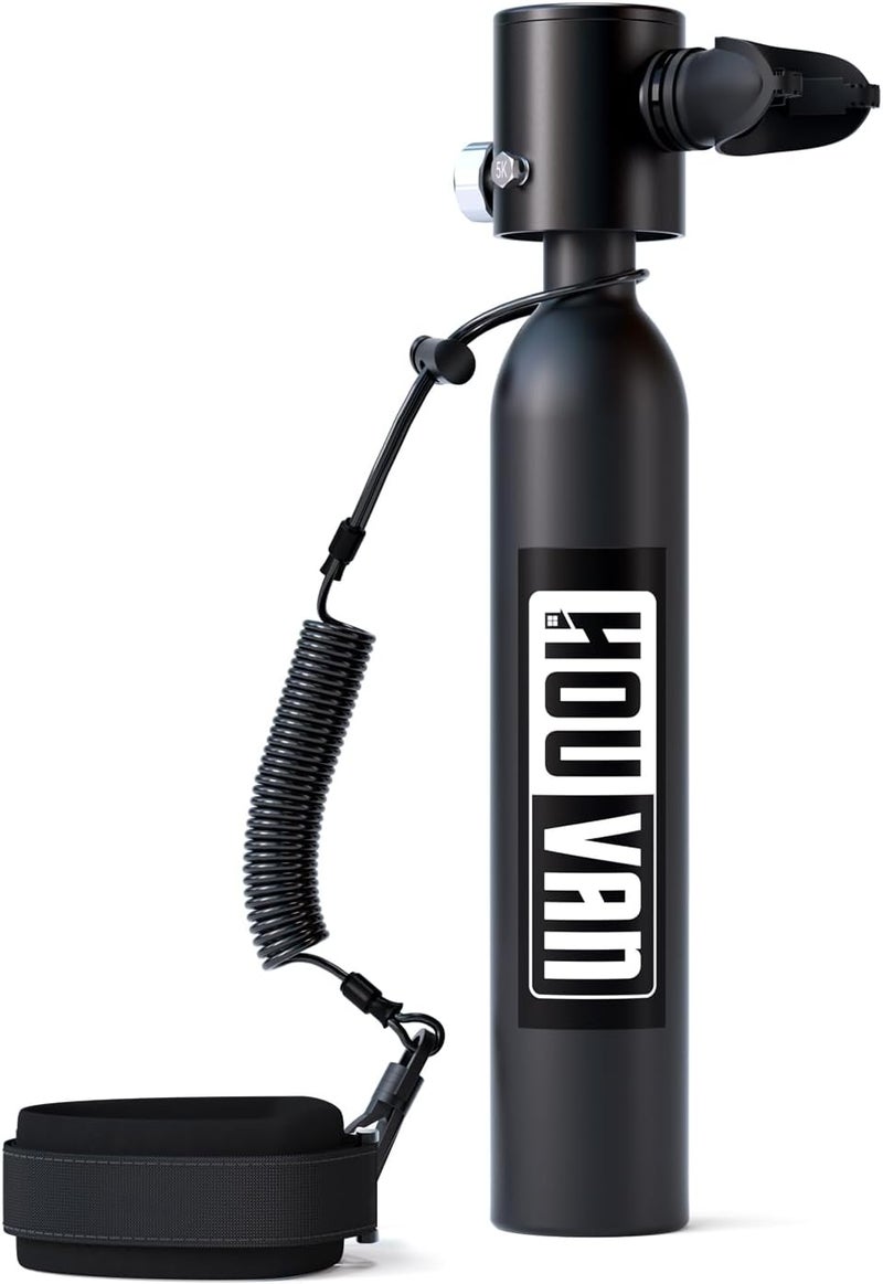HOUVAN Store Mini Scuba Tank 0.5L Capacity Inflatable Diving Tank DOT Certified Up to 10 Minutes of Underwater Breathing Portable Scuba Tank up to 33feet for Underwater Work/Underwater Recreation - Image 1